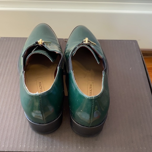 Deep Green BCBG Zipper Loafers - Picture 3 of 5